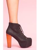 Nasty Gal Jeffrey Campbell Lita Platform Boot - Black - Lyst