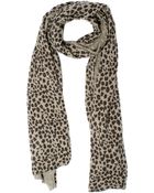 Autumn Cashmere Leopard Printed Scarf - Wheat - Lyst