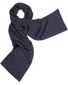 Dior All-over Logo Wool Scarf - Lyst