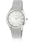 Emporio Armani Stainless Steel Round Watch - Lyst