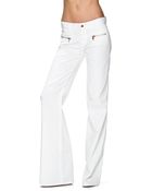 Genetic Denim Trousdale Zipper Wide Leg - Milk - Lyst