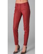 Robert Rodriguez Cropped Skinny Leather Pants - Lyst