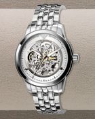 Emporio Armani Automatic Skeleton Bracelet Watch - Lyst