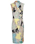 Etro Paisley Printed Stretch Cotton Dress - Lyst