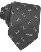 Moschino Special Edition N.10 Woven Silk Narrow Tie - Lyst