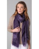 Tory Burch All Over T Scarf - Lyst