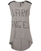 Topshop Dark Angel Print Tunic - Lyst