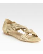 Loeffler Randall Flat Sandals - Lyst