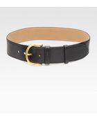 Prada Pebbled Leather Belt/wide - Lyst