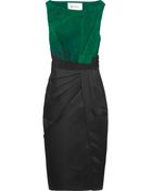 Valentino Silk-chiffon and Satin Dress - Lyst