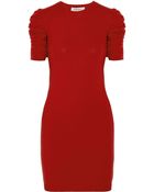 Saint Laurent Virgin Wool Dress - Lyst