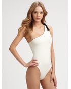 3.1 Phillip Lim One-piece Asymmetrical Swimsuit - Lyst