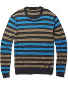 Marc By Marc Jacobs Striped Silk-blend Sweater - Lyst