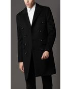 Burberry Felted Wool Topcoat - Lyst
