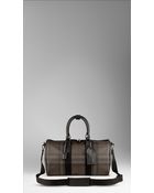 Burberry Smoked Check Duffle Bag - Lyst