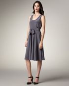 Marc By Marc Jacobs Belted Silk Dress - Lyst