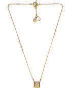 Michael Kors Pave Pyramid Necklace, Golden - Lyst