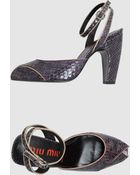 Miu Miu High-heeled Sandals - Lyst