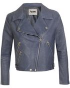 Acne Studios Rita Tapered Leather Jacket - Lyst