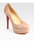 Christian Louboutin Jazz Leather Platform Pumps - Lyst