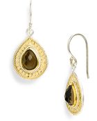 Anna Beck Gili Small Stone Teardrop Earrings - Lyst