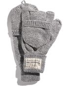 Obey Fold Back Fingerless Mittens - Lyst
