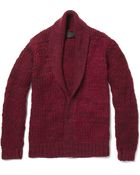 The Elder Statesman Monster Cashmere Shawl Collar Cardigan - Lyst