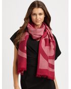 Tory Burch Reva Wool Scarf - Lyst