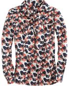 Suno Tie Neck Blouse - Lyst