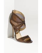 Jimmy Choo Leila Mesh Sandal - Lyst