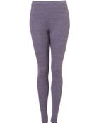 Topshop Ribbed Marl Leggings - Lyst