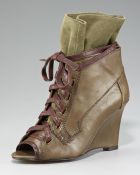 7 For All Mankind Madelyn Lace-up Bootie - Lyst
