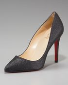 Christian Louboutin Pigalle Glitter Pump - Lyst