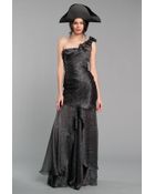 Oscar de la Renta One Shoulder Gown - Lyst
