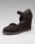 Robert Clergerie Suede Mary Jane Wedge - Lyst