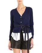 Sacai Trompe Loeil Cardigan - Lyst