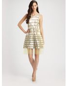 Marc Jacobs Metallic Tulle Dress - Lyst