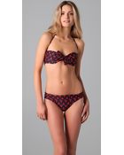 Shoshanna Anchors Away Bow Bikini Top - Lyst