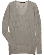 Alexander Wang Asymmetric Paneled Cotton Sweater - Lyst