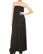 MSGM Bicolor Viscose Jersey Long Dress - Lyst