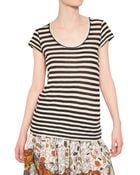 Proenza Schouler Striped Cotton Jersey T-shirt - Lyst