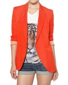 Stella McCartney Dry Slub Viscose Twill Jacket - Lyst
