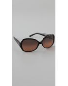 Tory Burch Rectangle Butterfly Sunglasses - Lyst