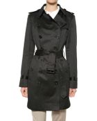 Burberry Prorsum Cotton Satin Trench Coat - Lyst
