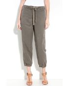 Eileen Fisher Crop Cargo Pants - Lyst