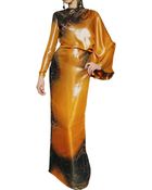 Etro Printed Silk Lurex Dress - Lyst
