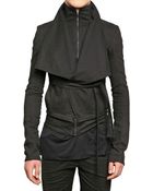 Gareth Pugh Stretch Denim Belted Sport Jacket - Lyst