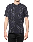 Jil Sander Python Printed Jersey T-shirt - Lyst