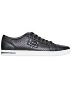 Dolce & Gabbana Uk Logo Plaquet Perforated Sneakers - Lyst