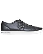 Dolce & Gabbana Uk Metal Logo Plaquet Sneakers - Lyst